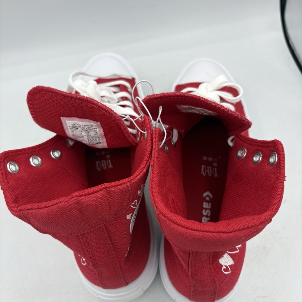 Converse Shoes Womens Size11 Chuck Taylor All Star Move Red Heart Sneakers - Picture 6 of 9